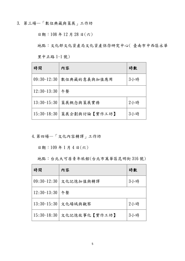 【推廣教育中心】轉知 文化部國家文化記憶庫「專業種子師資培力課程」報名中圖片